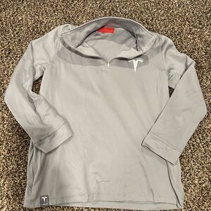 Tesla Gray Performance quarter zip
